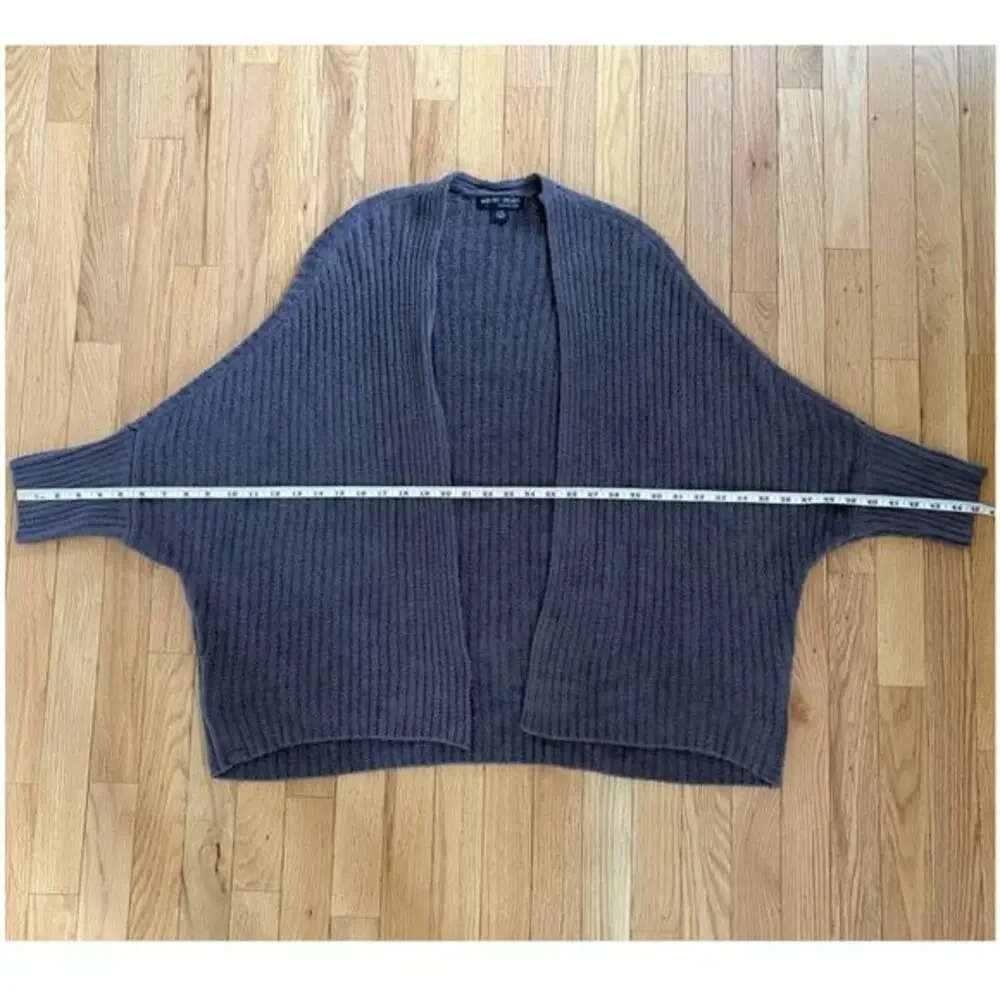 BAREFOOT DREAMS Open Front Cardigan Sweater Cozychic Lite Purple/Gray Cozy L/XL